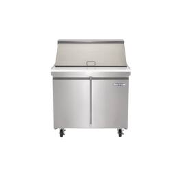 Magic Chef - Commercial 7.6 cu. ft. Mega Top Prep Table Refrigerator - Stainless Steel
