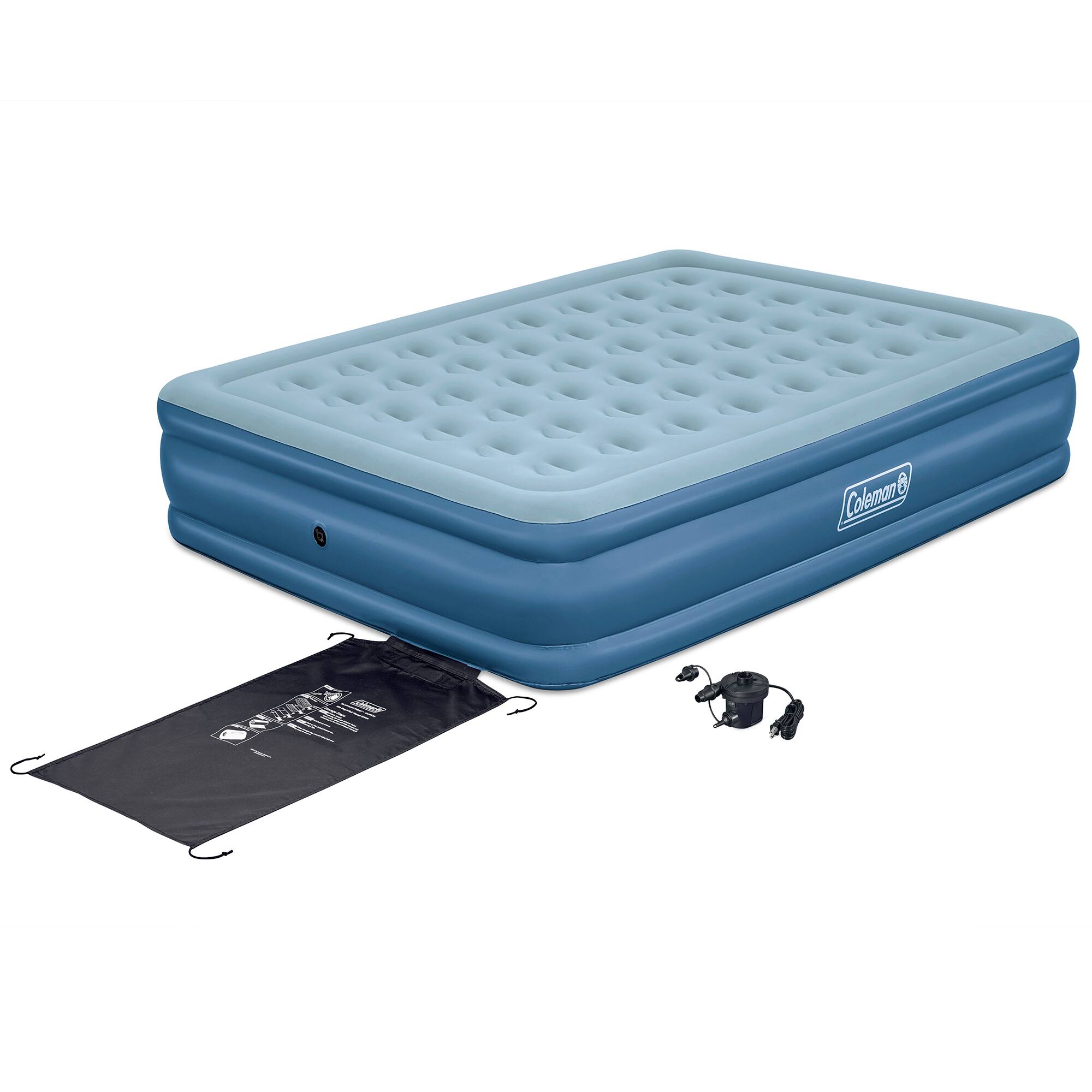 Alt View 9. Bestway - Coleman: 16" SupportRest Plus - Queen & Pump - Blue.