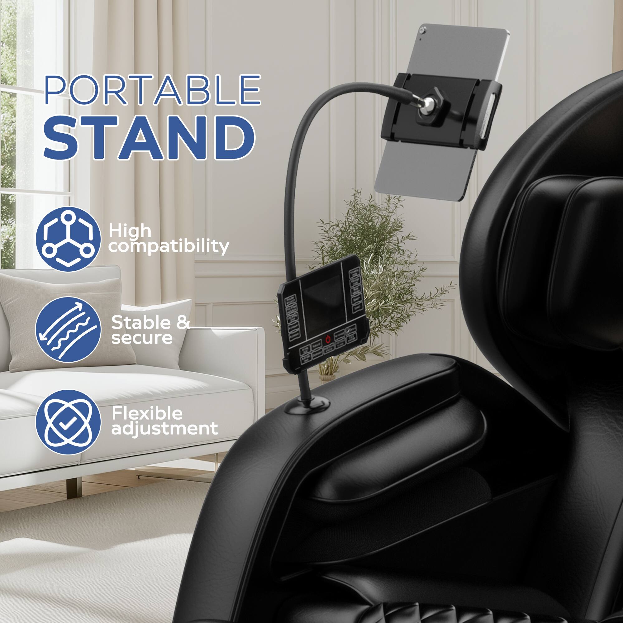 PORTABLE STAND

- High compatibility
- Stable & secure
- Flexible adjustment