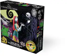 PopMarket - The Nightmare Before Christmas Jack, Sally, Zero, Oogie Boogie and Kids 500pc 24x18 in 3D/2D - COLLECTIBLES - Multicolor