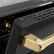 Alt View 6. ZLINE - 36 in. Wide 5 Elements Autograph 5.2 cu. ft. Paramount Freestanding Induction Range with Gold Accents with Black Door - Matte Black.