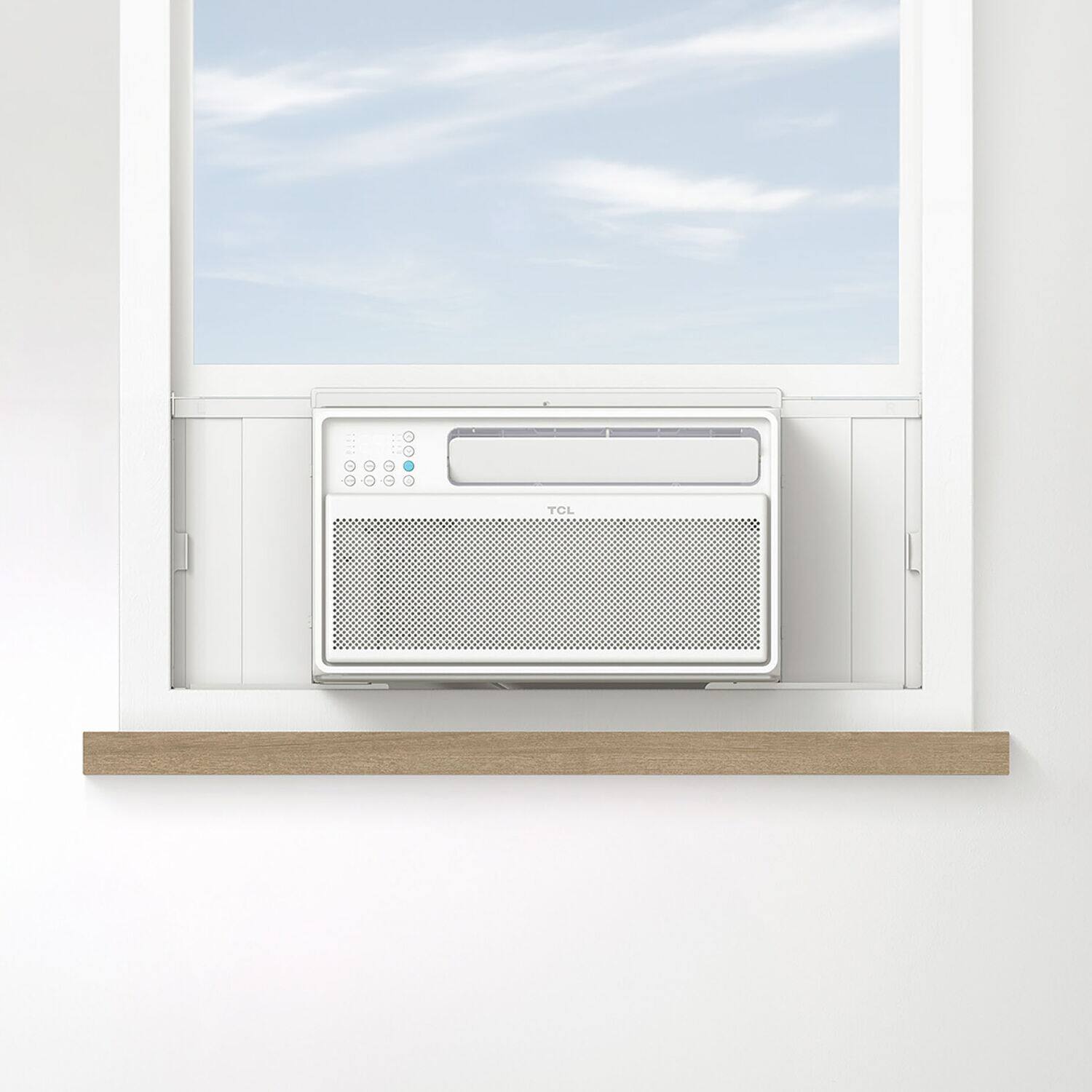 Alt View 21. TCL - 450 Sq. Ft. 10,000 BTU Smart Inverter Window Air Conditioner - White.