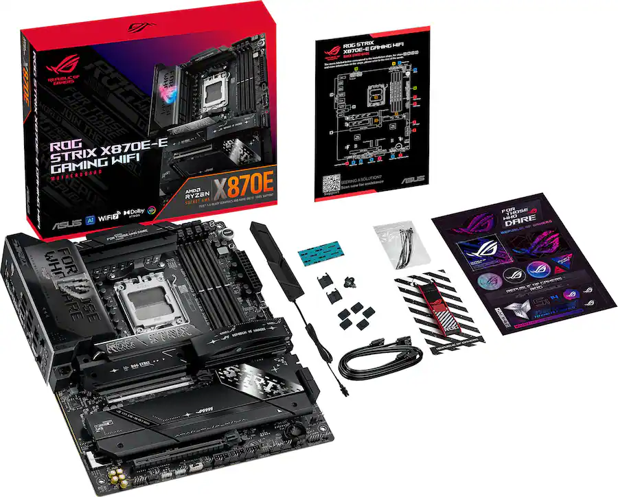 ASUS ROG STRIX X870E E GAMING WIFI (Socket AM5) AMD X870 ATX DDR5 ASUS ROG STRIX X870E E GAMING WIFI (Socket AM5) AMD X870 ATX DDR5