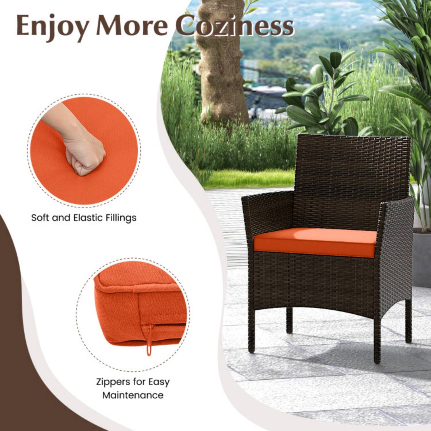 Enjoy More Coziness

Soft and Elastic Fillings

Zippers for Easy Maintenance
