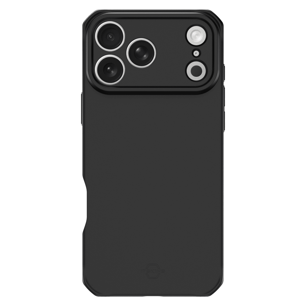 Alt View 1. Itskins - Spectrum_R Silk Case for Apple iPhone 18 Pro / 17 Pro - Black.