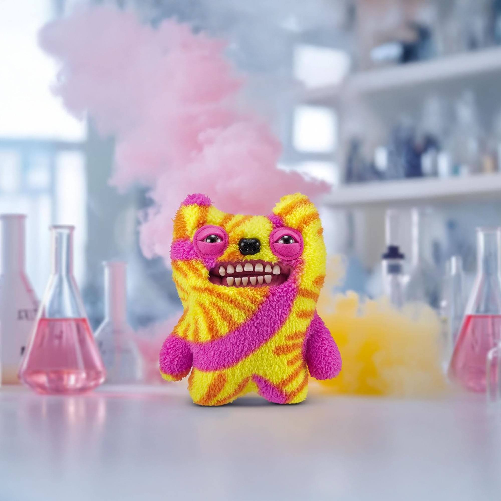 Alt View 3. ZURU - Fugglers Laboratory Misfits 9 Inch Plush | Old Tooth - Yellow.