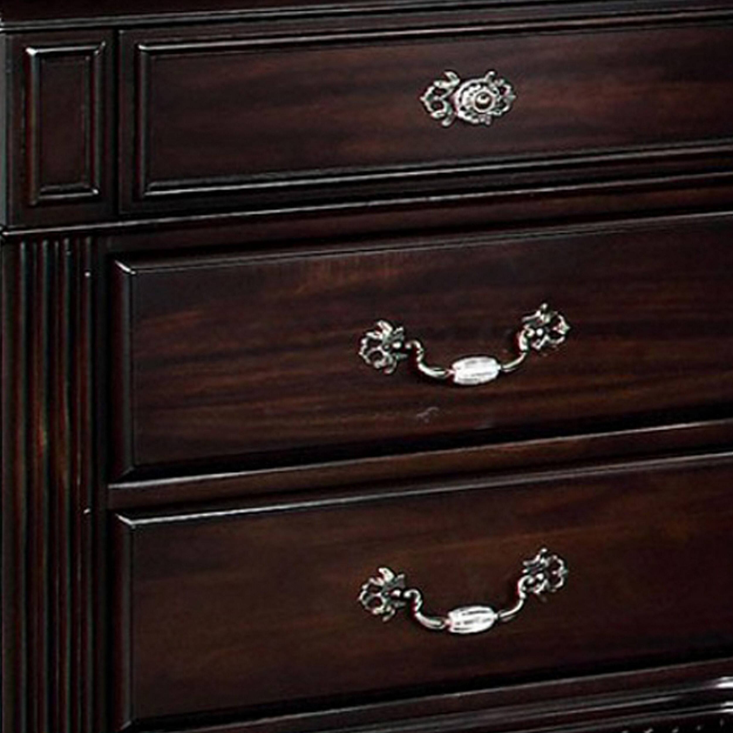 Alt View 1. Manhattan Lane - Syracuse Traditional Style Beautiful Nightstand - Dark Walnut.