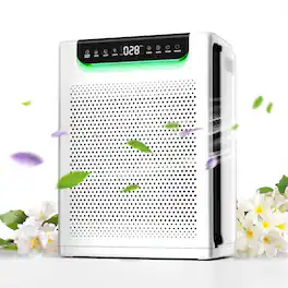 Xenonlab - Air Purifier for Home Bedroom Large Room Covers Up to 2600 Sq Ft with Air Quality Monitor - White