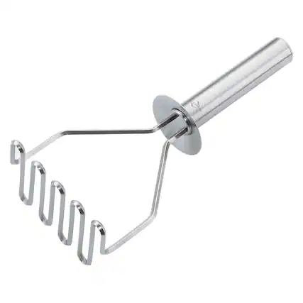 Front. Kuchenprofi - Expert Stainless Steel Potato Masher - Silver.