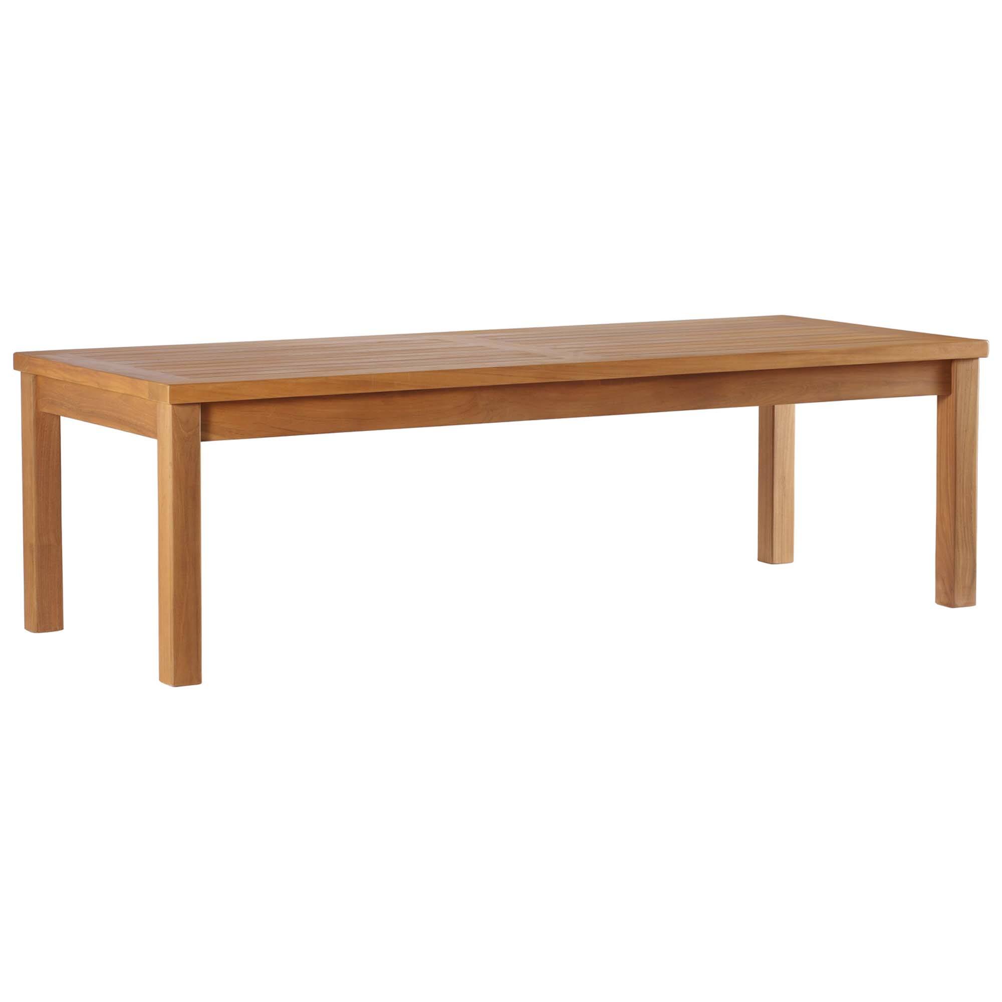 Angle. Modway - Upland Outdoor Patio Teak Wood Coffee Table by Modway - Natural.