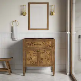 Elysian Bathroom Cabinet Basin Not Included by Modway - Brown
