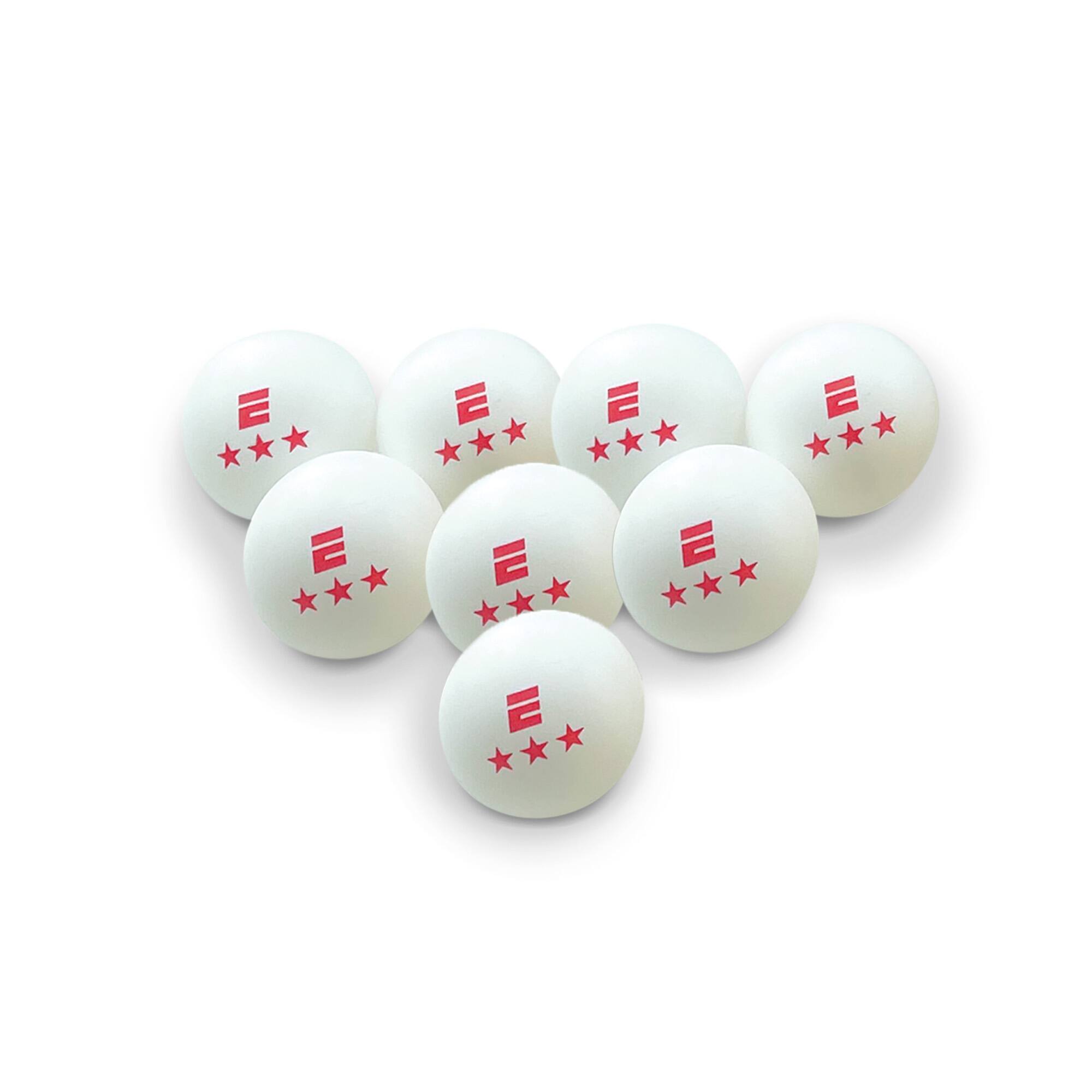 Front. ESPN - ESPN 3 Star Ping Pong Balls (Set of 6) - Table Tennis Balls Ideal for Indoor Games - White.