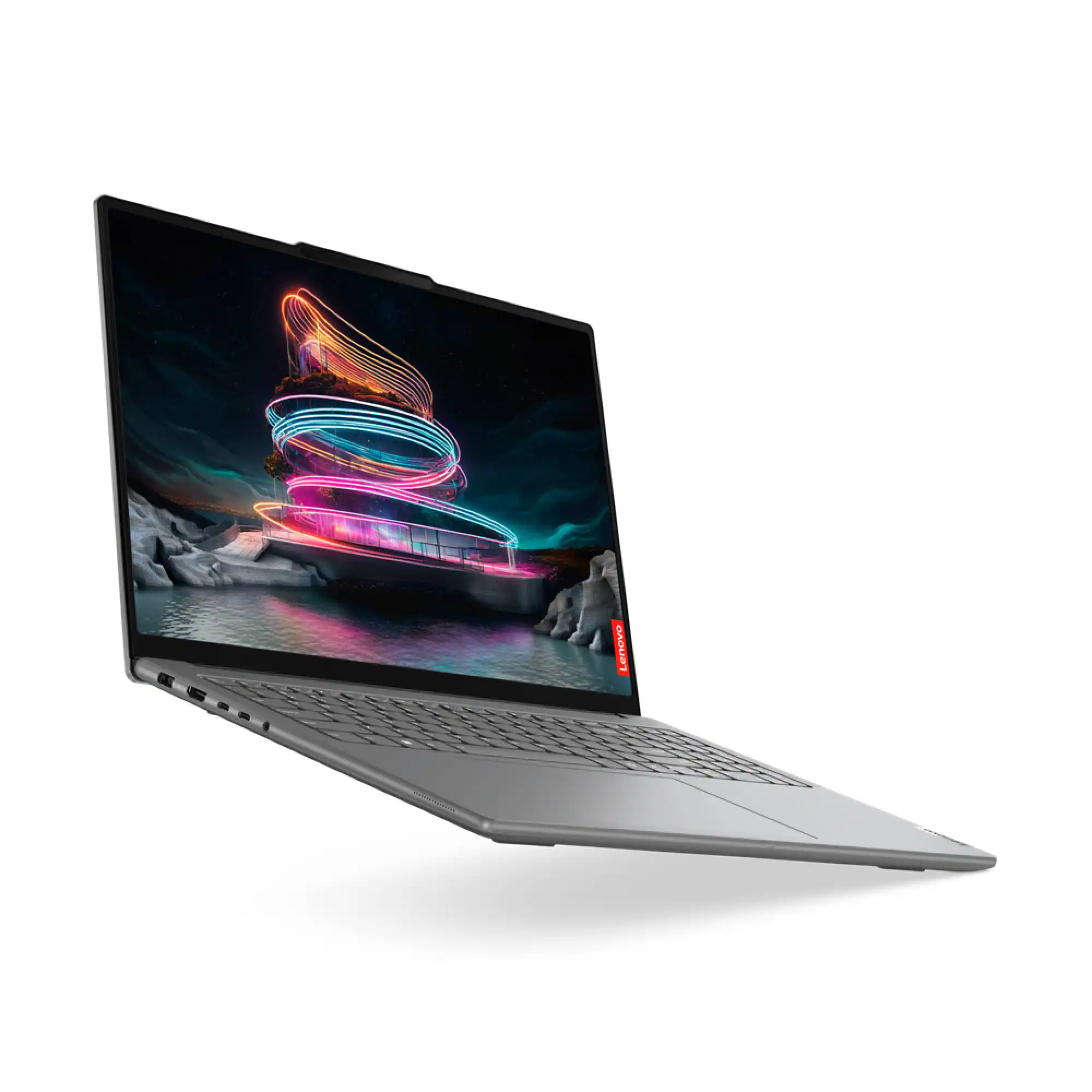 Front. Lenovo - Lenovo Yoga Pro 9 16Imh9 16" Touch Ultra 9 185H GeForce 4060 32GB 1TB SSD W11P - Luna Grey.