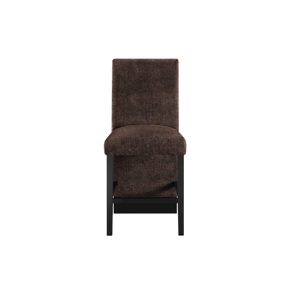 Left. Global Furniture USA - D12 Brown Bar Stool - Brown.