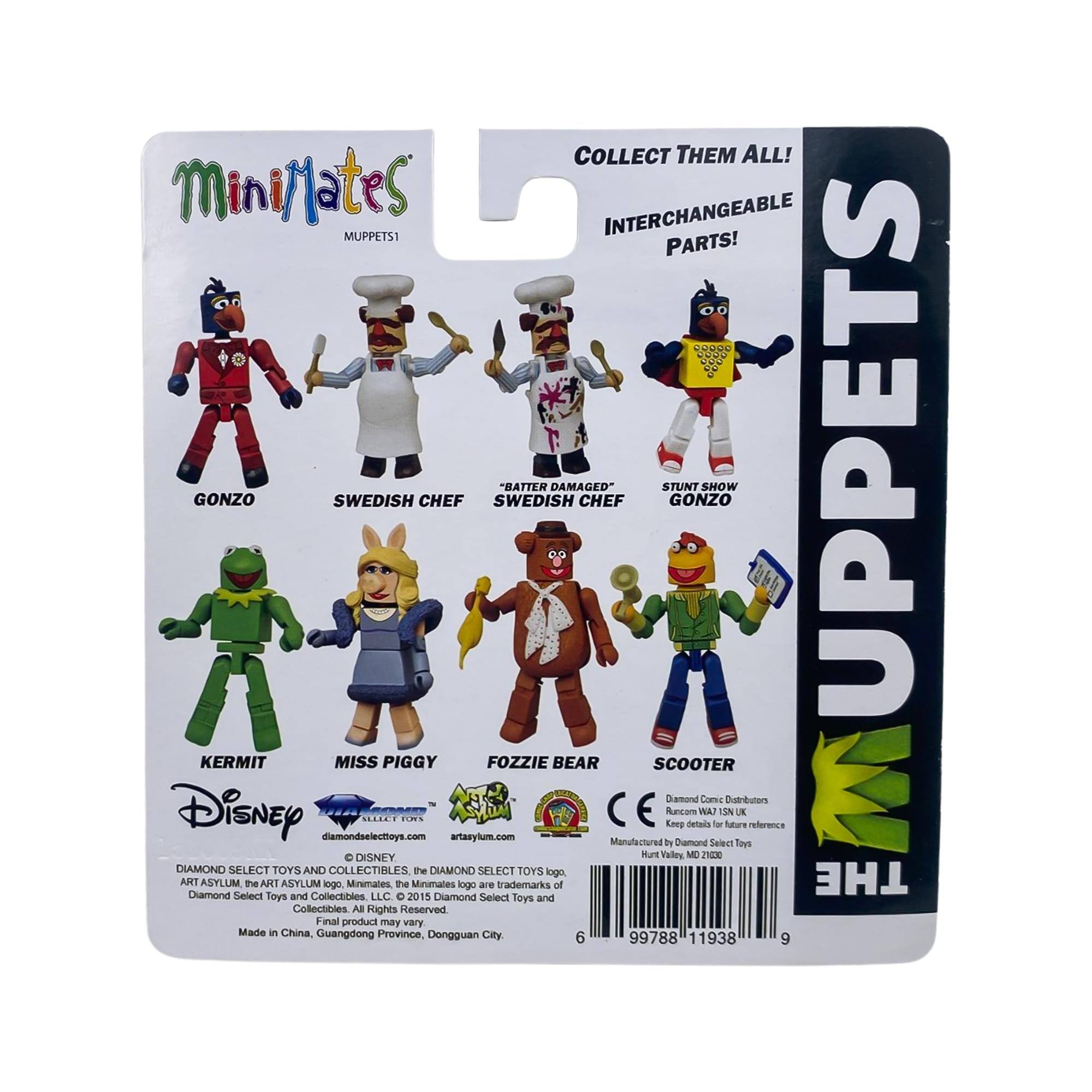 Diamond Comic Muppets Minimates Series 1 2 Pack: Gonzo & Swedish Chef ...