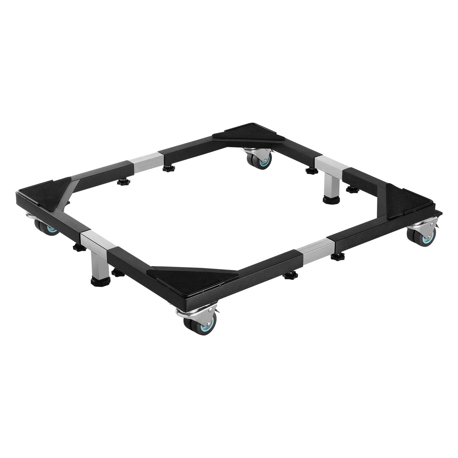 Alt View 5. VEVOR - Fridge Stand Mobile Base, 1200 lbs Load Capacity, Washing Machine Stand with 8 Locking Twin Wheels and 4 Brakes - Black.
