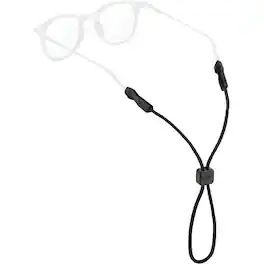 Chums - Kids Universal Fit Nylon Rope Sunglasses Eyewear Retainer - Black
