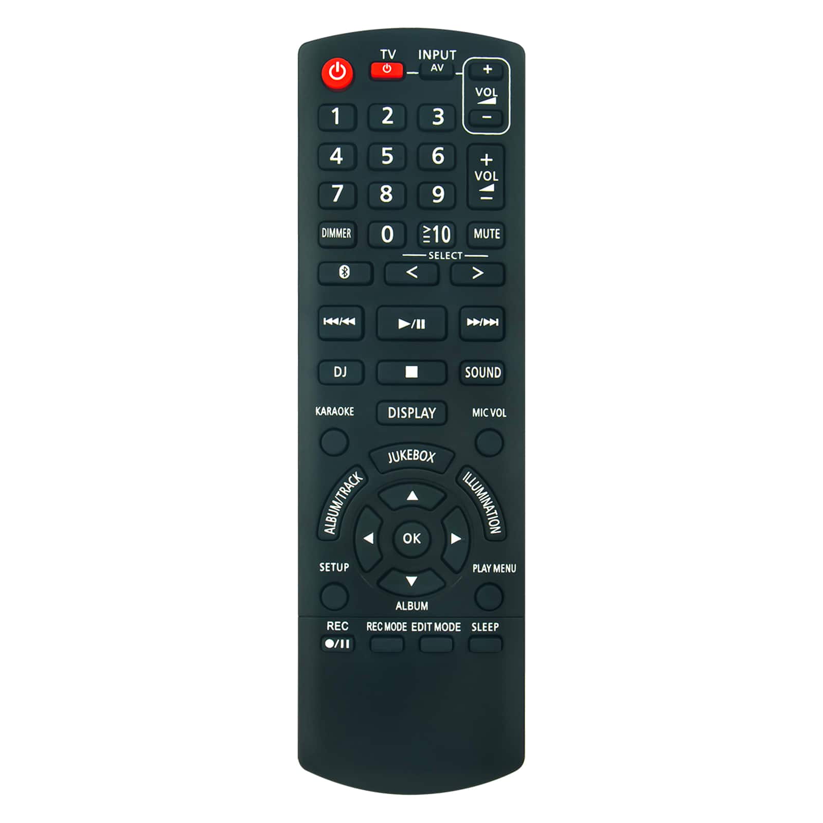 ZdalaMit - Replacement Remote N2QAYB001198 fit for Panasonic AUDIO SYSTEM SA-AKX710 SA-AKX910 SA-MAX3500 SA-MAX6500 SC-UA70 SC-UA90 - Black