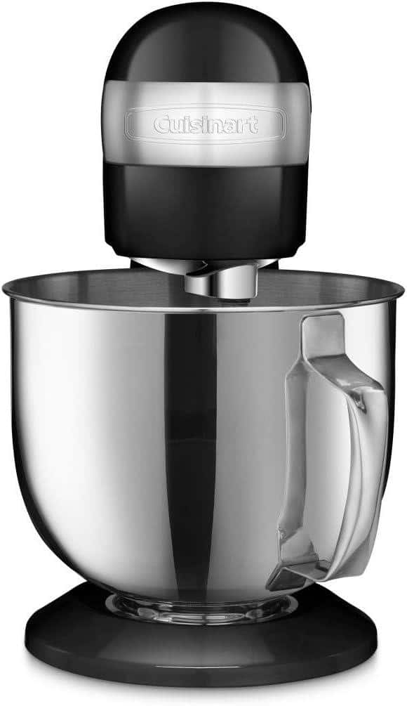 Front. Cuisinart - SM-50 5.5 Qt Stand Mixer 12-Speed, 12 Colors - Precision Master Series - Onyx Black.