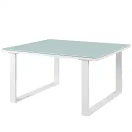 Outdoor Escape - Outdoor Patio Side Table In Stylish Finish With Durable Construction - White