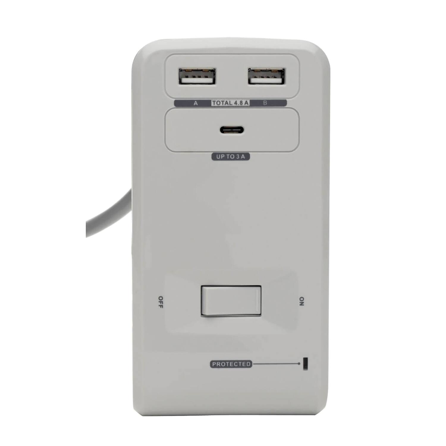 A TOTAL 4.8 A  
B  
UP TO 3 A  
OFF  
NO  
PROTECTED