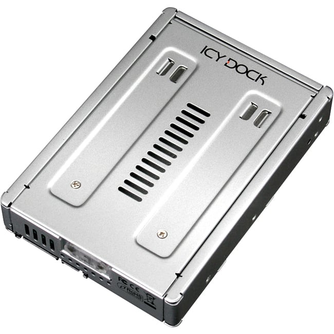 Icy Dock - MB982SP-1s Drive Enclosure Internal - Silver - 1 x Total Bay - 1 x 3.5" Bay - SECC