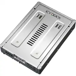 Icy Dock - MB982SP-1s Drive Enclosure Internal - Silver - 1 x Total Bay - 1 x 3.5" Bay - SECC