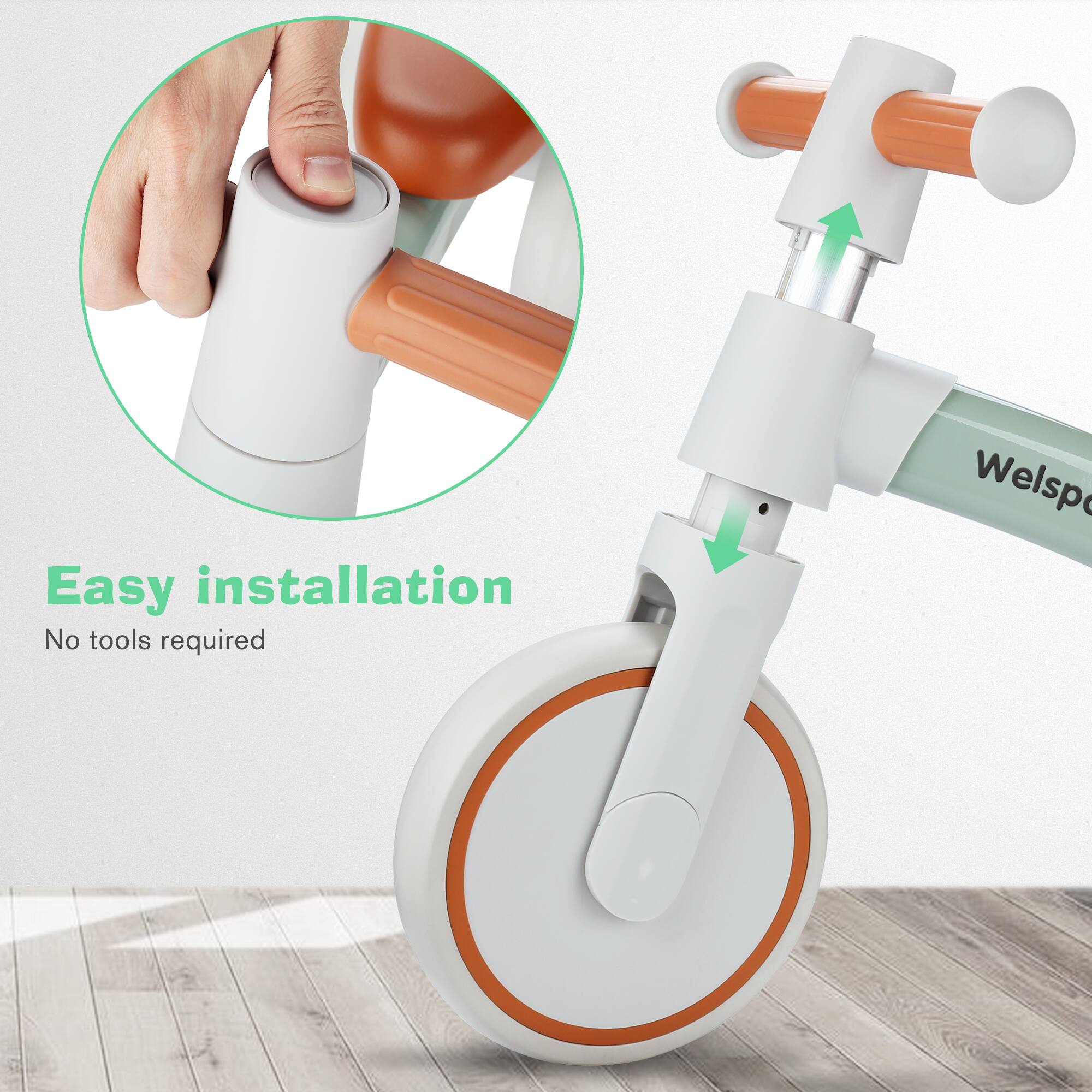Easy installation  
No tools required