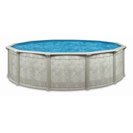 Aquarian - Pools Khaki Venetian 21ft x 52in Outdoor Above Ground Swimming Pool