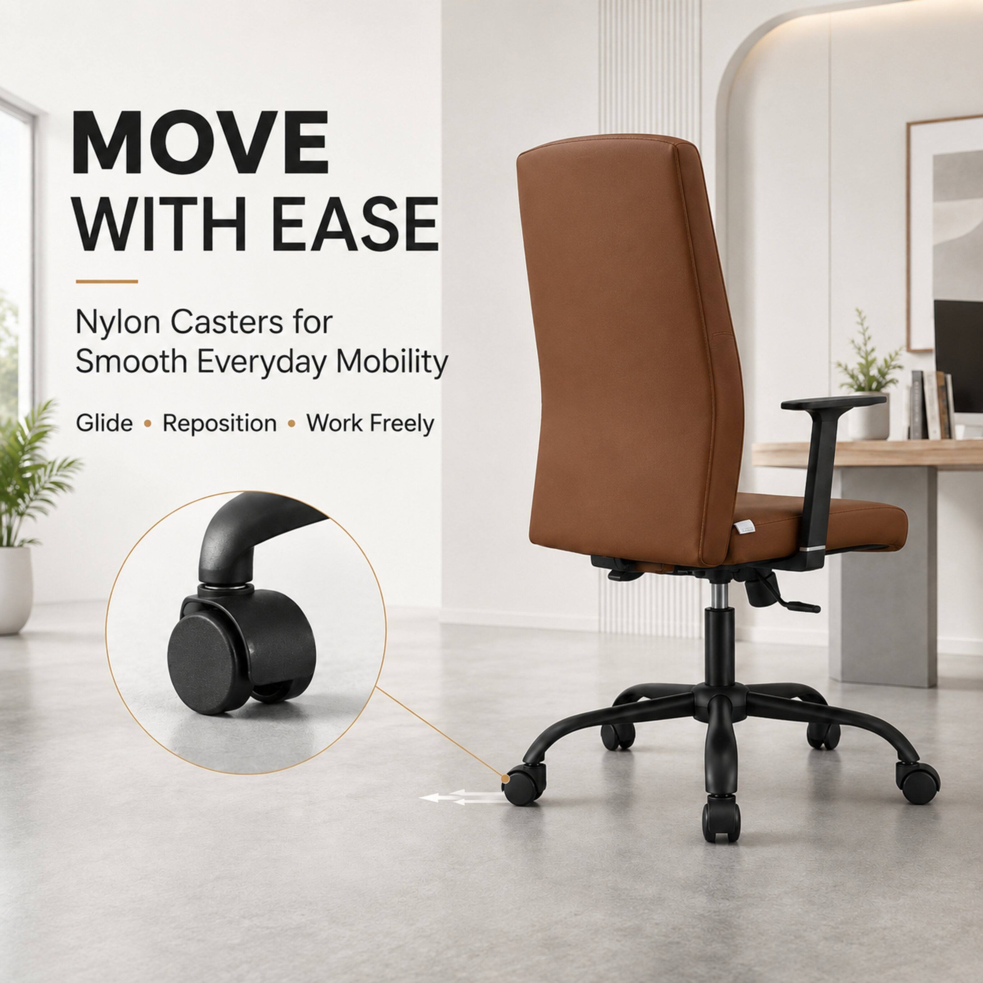 MOVE WITH EASE

Nylon Casters for Smooth Everyday Mobility

Glide • Reposition • Work Freely