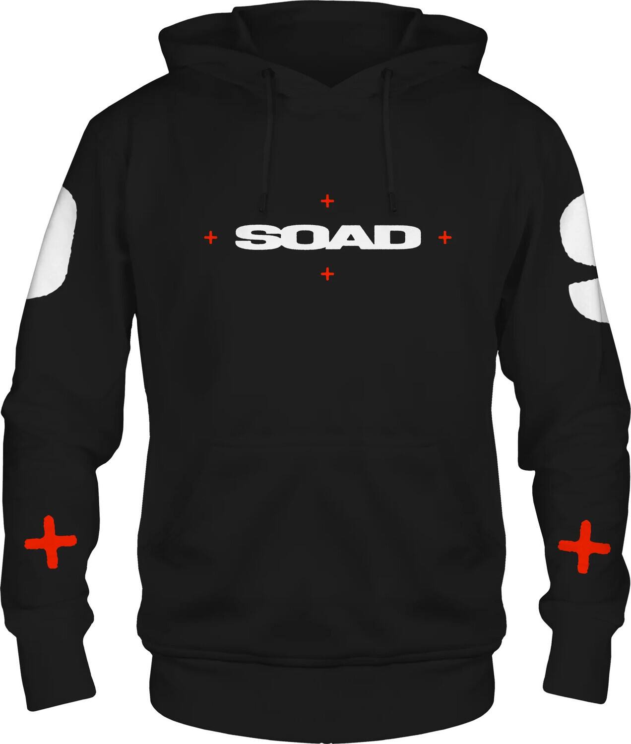 Front. PopMarket - System of a Down - System of a Down - SOAD Oversized Logo - Pullover Hoodie - Large Black - APPAREL - Multicolor.