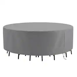 Crosley Furniture - Round Outdoor Furniture Cover For Patio Set - Gray