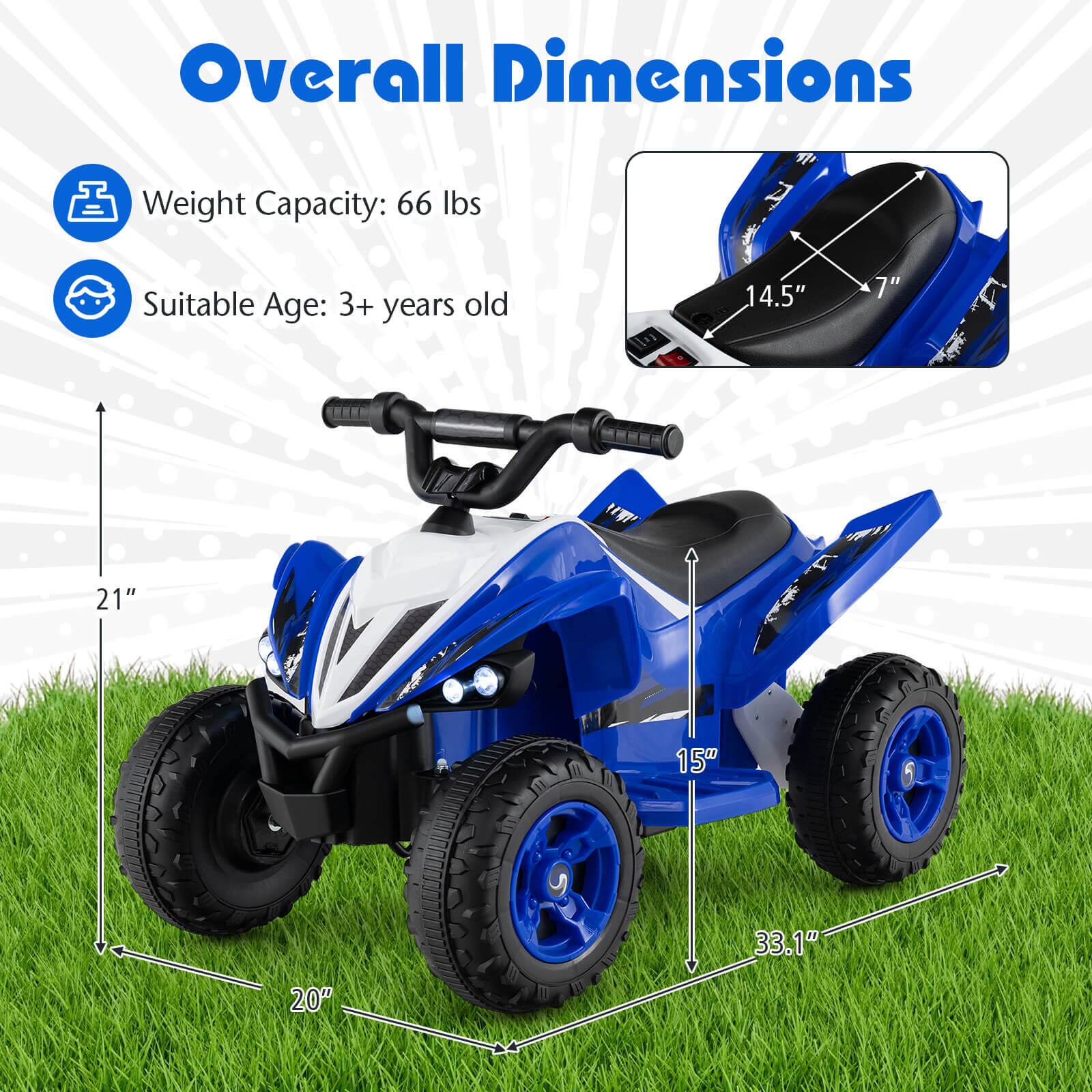 Overall Dimensions  
Weight Capacity: 66 lbs  
Suitable Age: 3+ years old  

14.5"  
7"  
21"  
15"  
33.1"  
20"