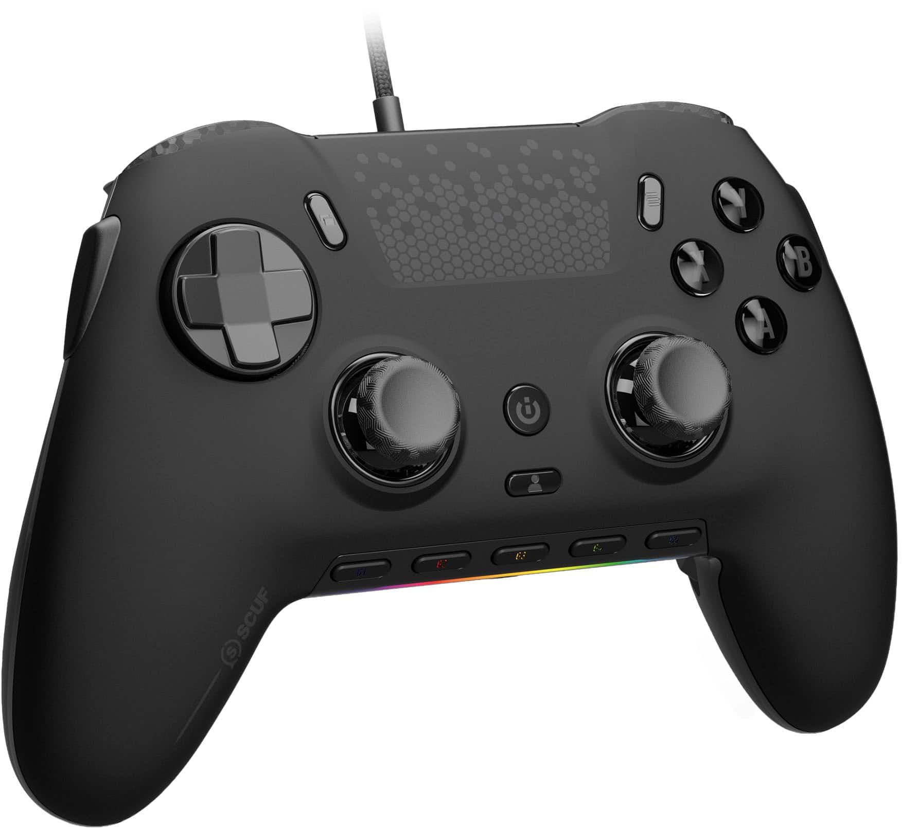 Angle. SCUF - ENVISION v2 Wired Gaming Controller for PC with Anti-Drift Thumbsticks - Black.