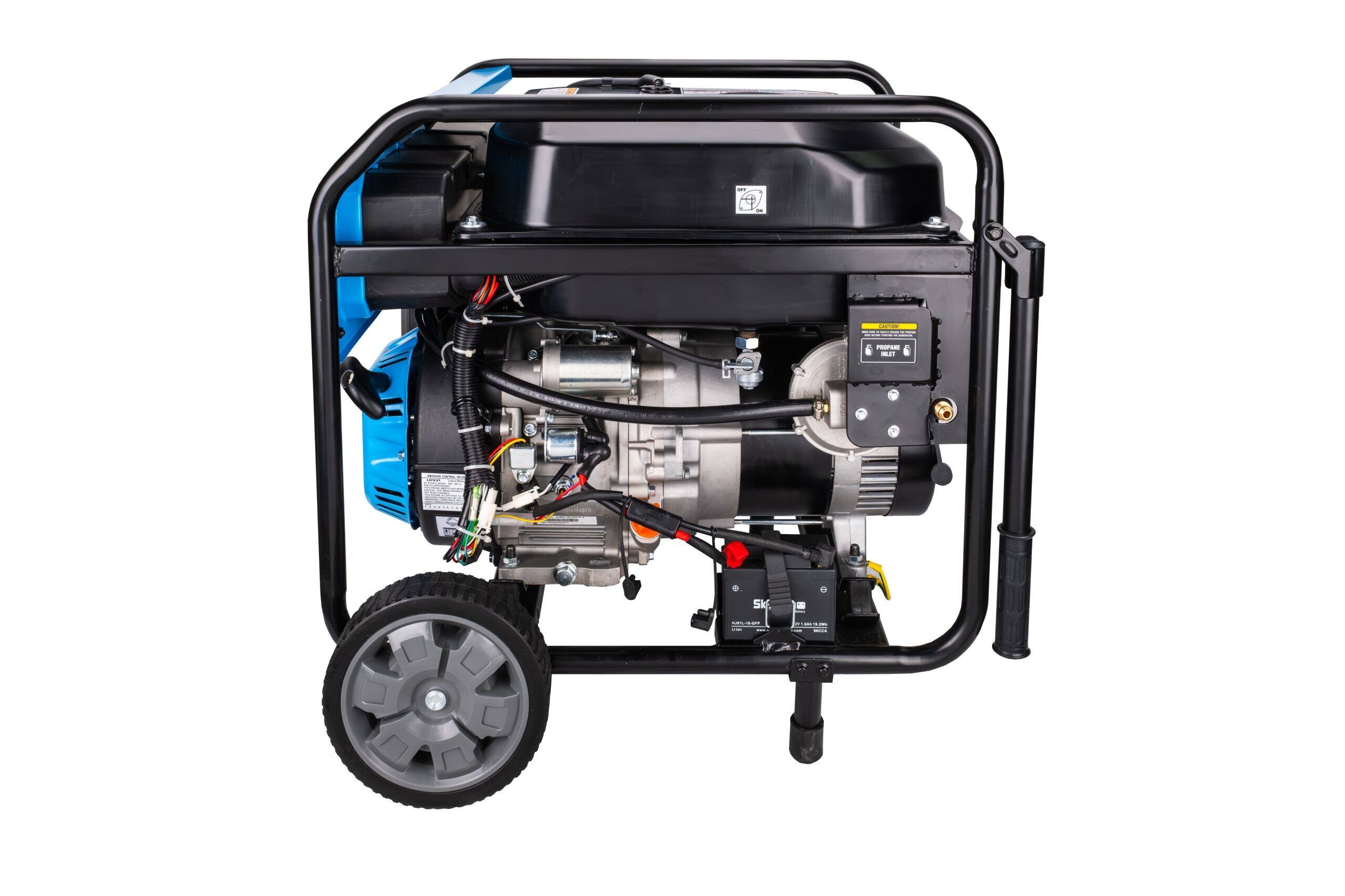 Left. Pulsar - Pulsar 9,000-Watt Dual-Fuel Generator with Electric Start.