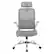 Front. OSP Home Furnishings - Mesh Back Manager’s Chair with Flip Arms and 2-Way Adjustable Headrest - Grey/White.