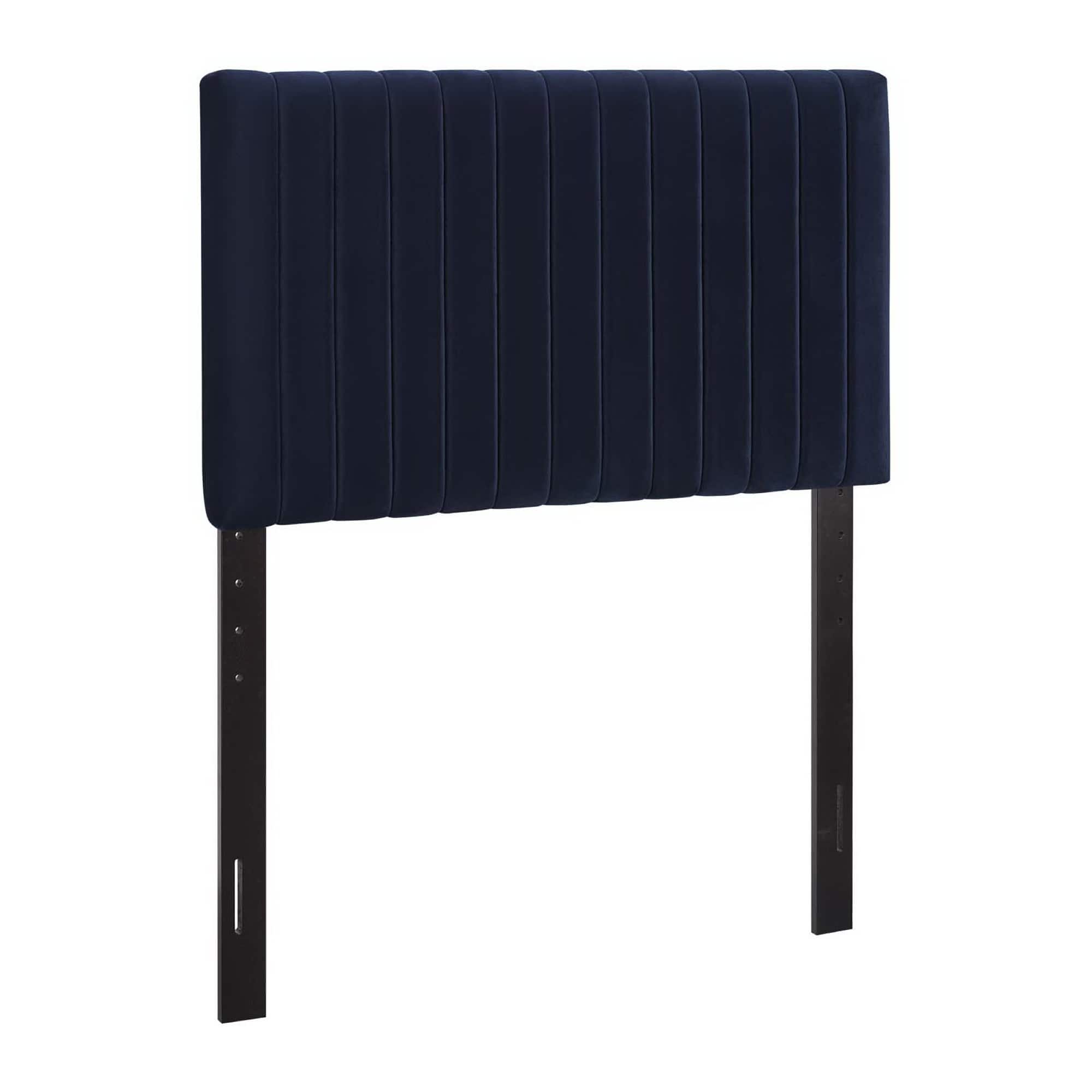 Keira Performance Velvet Twin Headboard by Modway - Blue