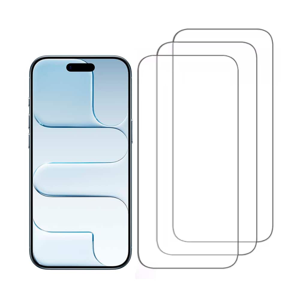 [3-Pack] Qixxronics iPhone 17 Air Glass Screen Protector, Real Tempered Glass, for iPhone 17 Air TemperedGlass Protector - Clear