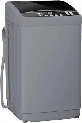 Front. Circus Cirle - 20lbs Portable Washing Machine, 2.8Cu Ft Full Automatic Washing Machine - Grey.