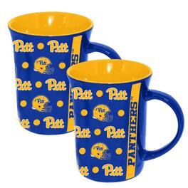 The Memory Company - Pitt Panthers 2-Pack 15oz. Line Up Ceramic Mugs - Multicolor