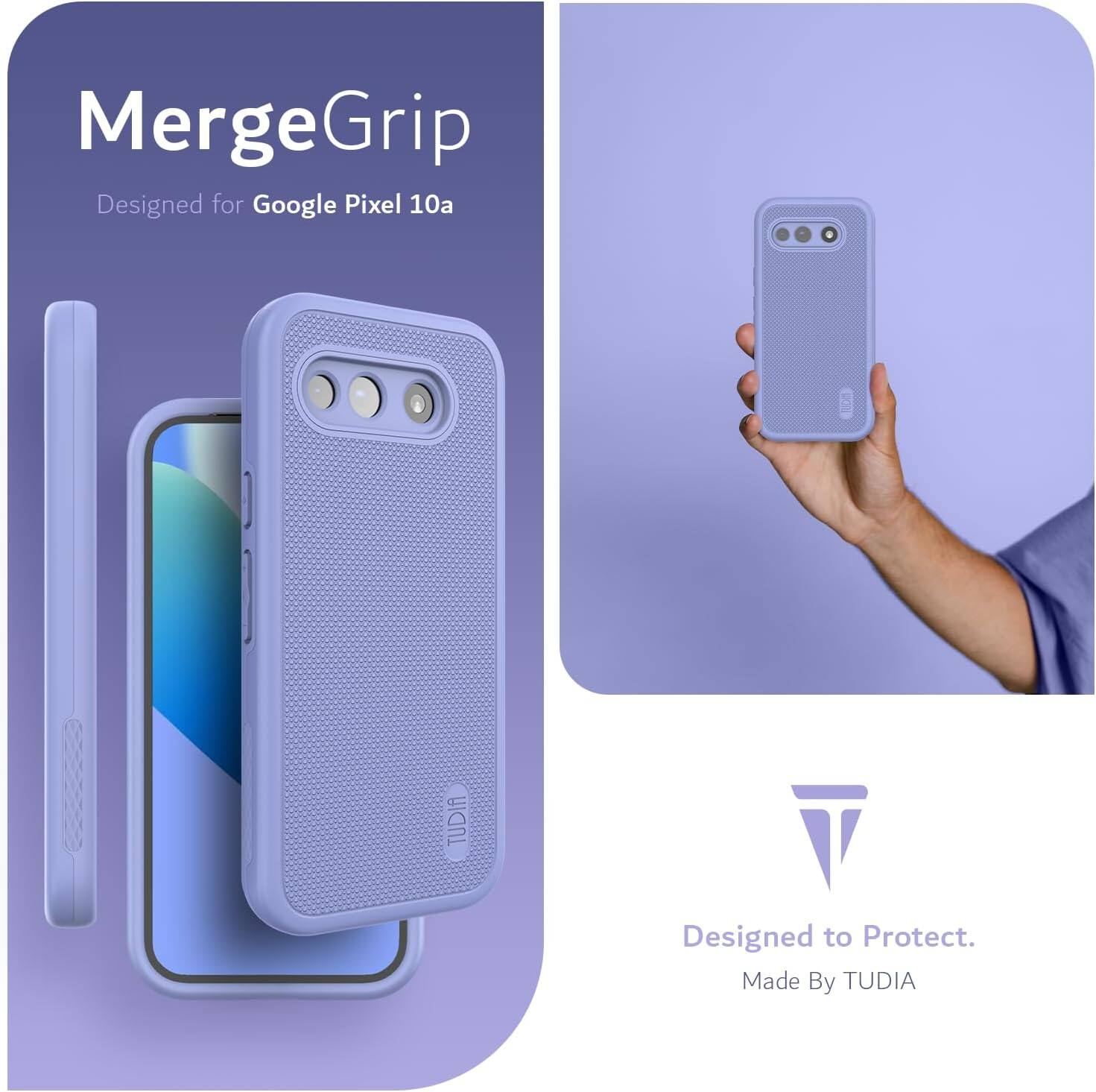 MergeGrip  
Designed for Google Pixel 10a  

Designed to Protect.  
Made By TUDIA