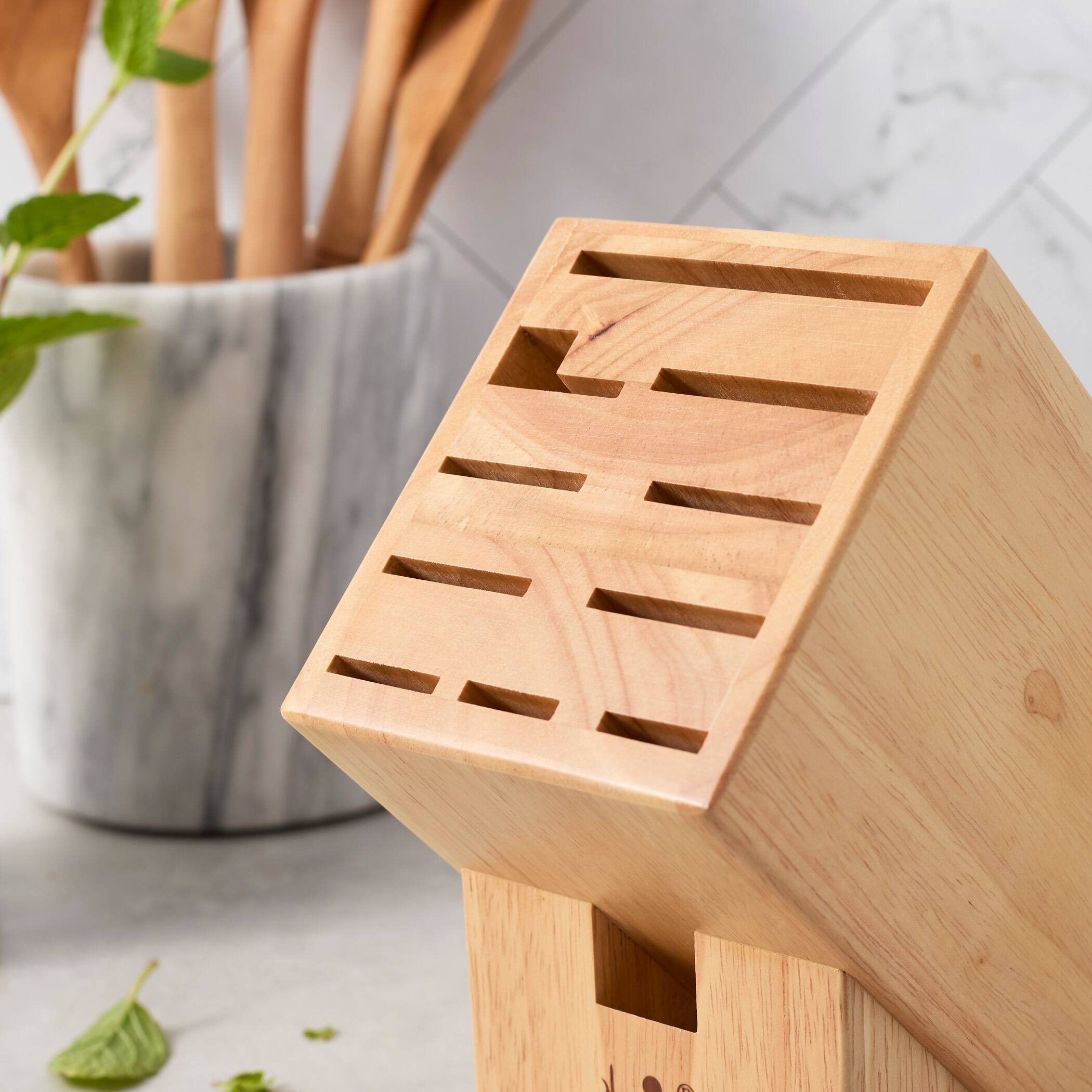 Alt View 2. Henckels - Henckels Hardwood Knife Block, Knife Storage, 11-slot - Natural.