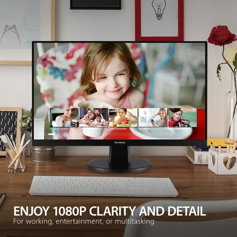 Alt View 23. ViewSonic - VA2447-MH 24" LCD FHD Adaptive Syn Monitor (HDMI, VGA) - Black.