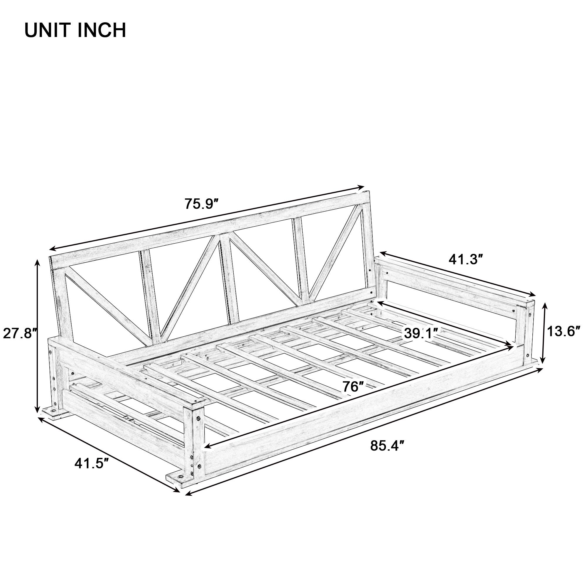 UNIT INCH

- 75.9"
- 41.3"
- 27.8"
- 39.1"
- 13.6"
- 76"
- 41.5"
- 85.4"