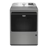 Maytag - 7.4 Cu Ft. Smart Gas Dryer with Pet Pro Option and Extra Power - Classic Silver