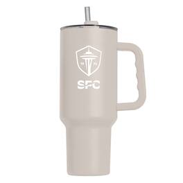 Logo Brands - Seattle Sounders FC 40oz. Handle Tumbler - Tan
