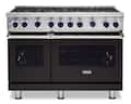 Viking - 48 in. Wide 8 Burner VGR Freestanding 7 Series Gas Range - Onyx