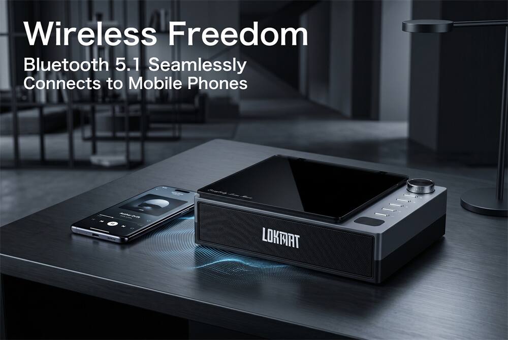 Wireless Freedom Bluetooth 5.1 Seamlessly Connects to Mobile Phones LOKMART