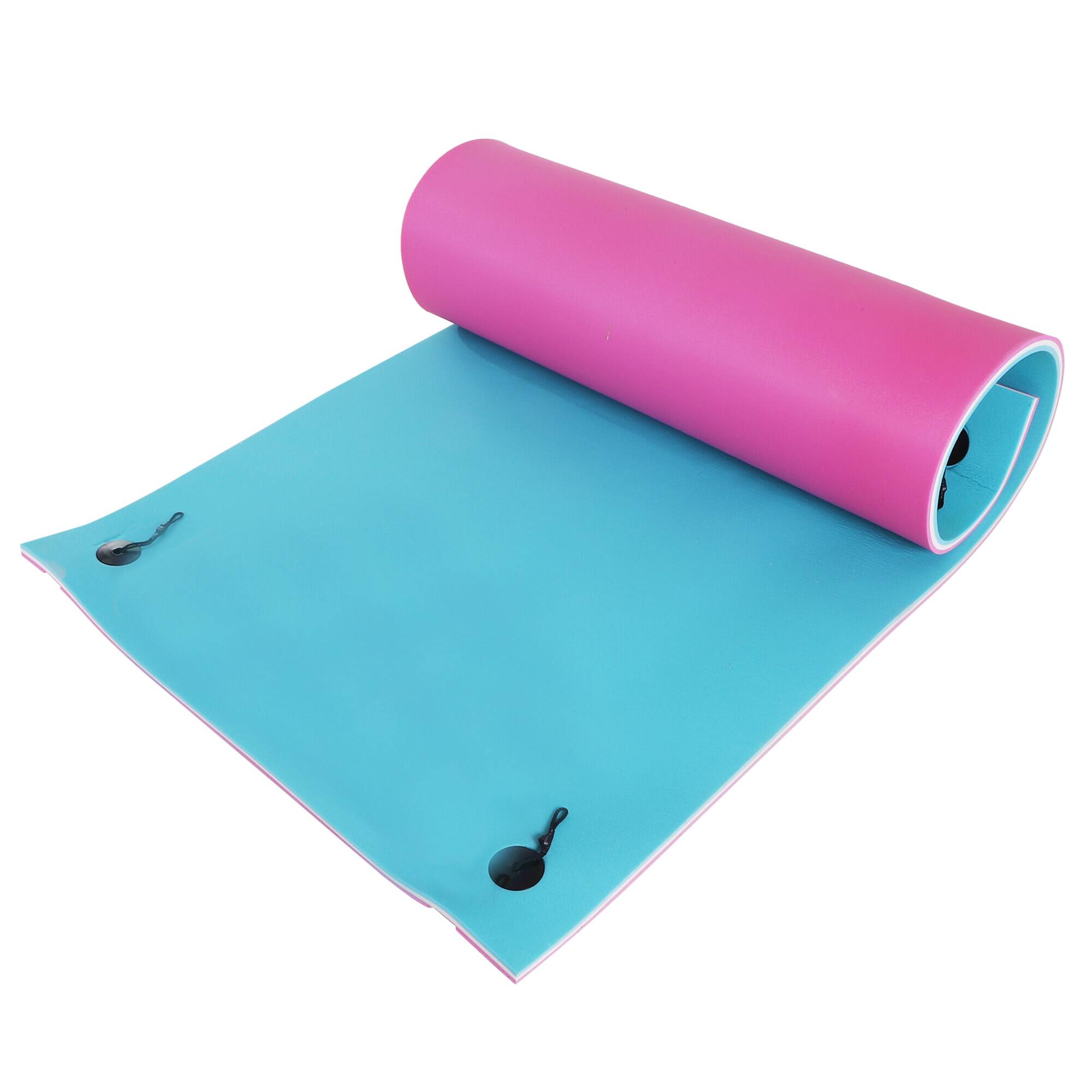 Alt View 8. Homcom - 10' x 5' Lily Pad Floating Mat, 3-Layer Lily Pad Swimming Pool Floating Water Mat.