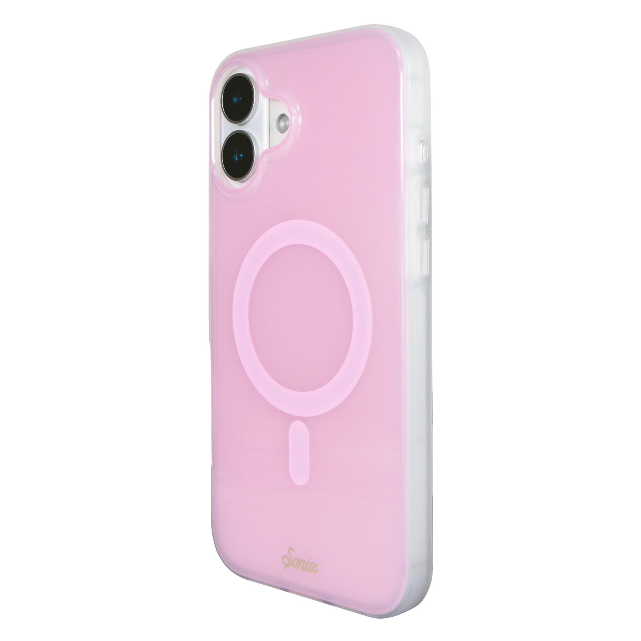 Left. Sonix - iPhone 16 Plus Case Jelly Pink - Pink.